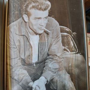 Framed picture 11in x 14in of James Dean